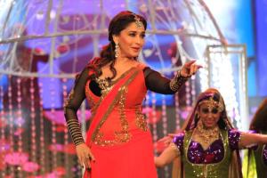 Madhuri Dixit performing at the SAIFTA in Durban, South Africa, September 6, 2013. 